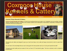 Tablet Screenshot of coxmoorhousekennelsandcattery.com